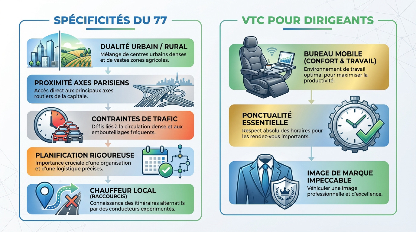 Gestion logistique et transport VTC pour professionnels en Seine-et-Marne